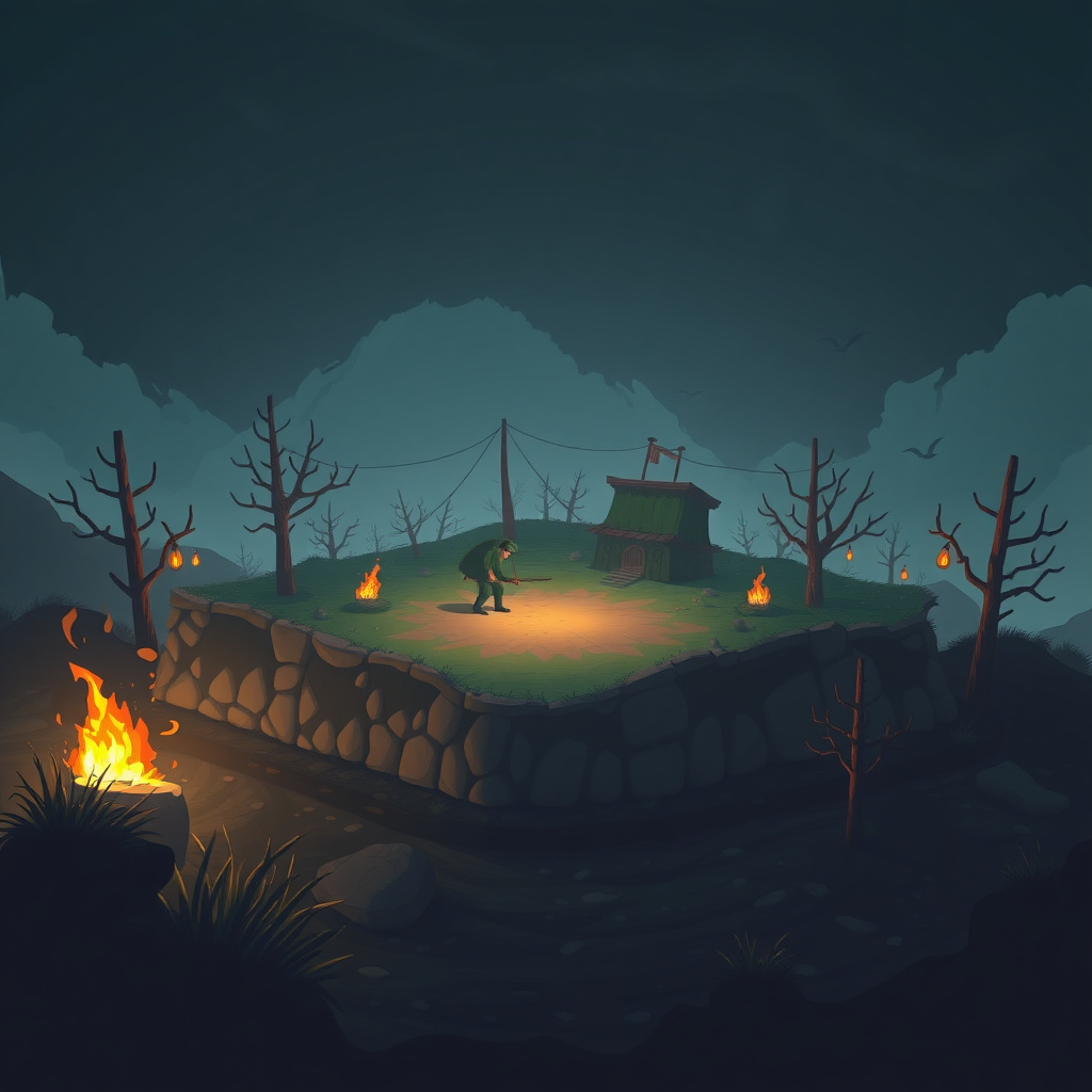Survival game arena